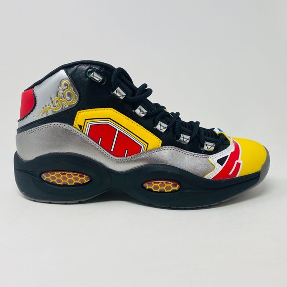 Reebok Mens Question Mid x Power Ranger Multicolor Low Top Lace Up Shoes Sz 9.5 main image 1